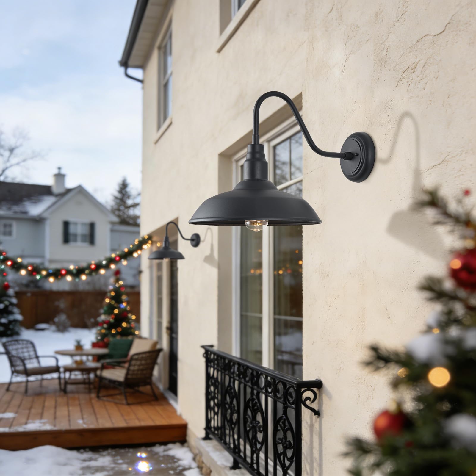 GOALPLUS outdoor barn wall mount silhouette for farmhouse curb appeal