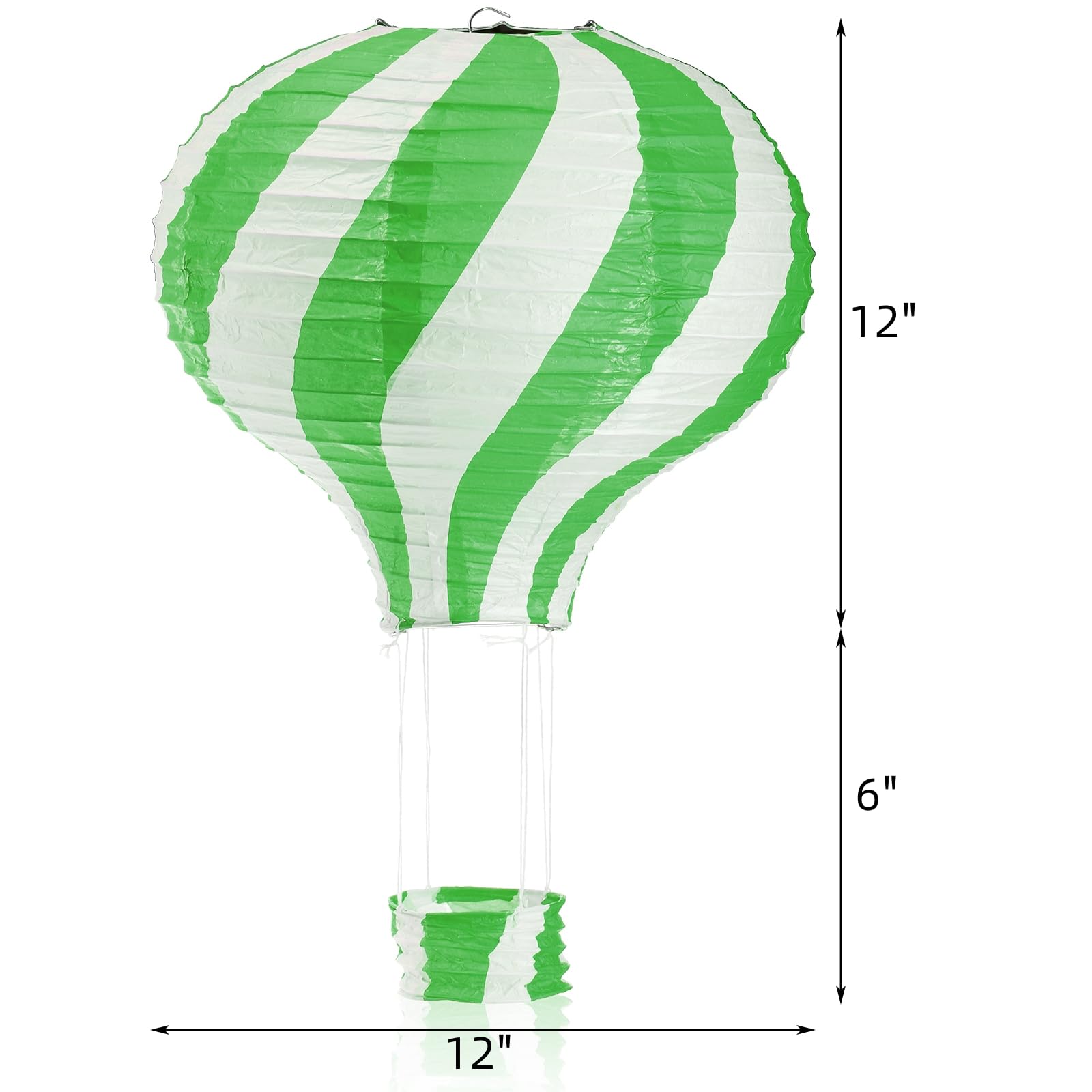 Goaste 12-inch colorful paper lanterns brighten any party setup.