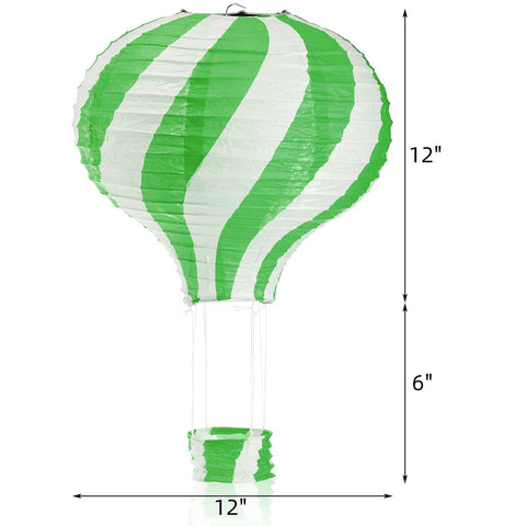 Goaste 12-inch colorful paper lanterns brighten any party setup.