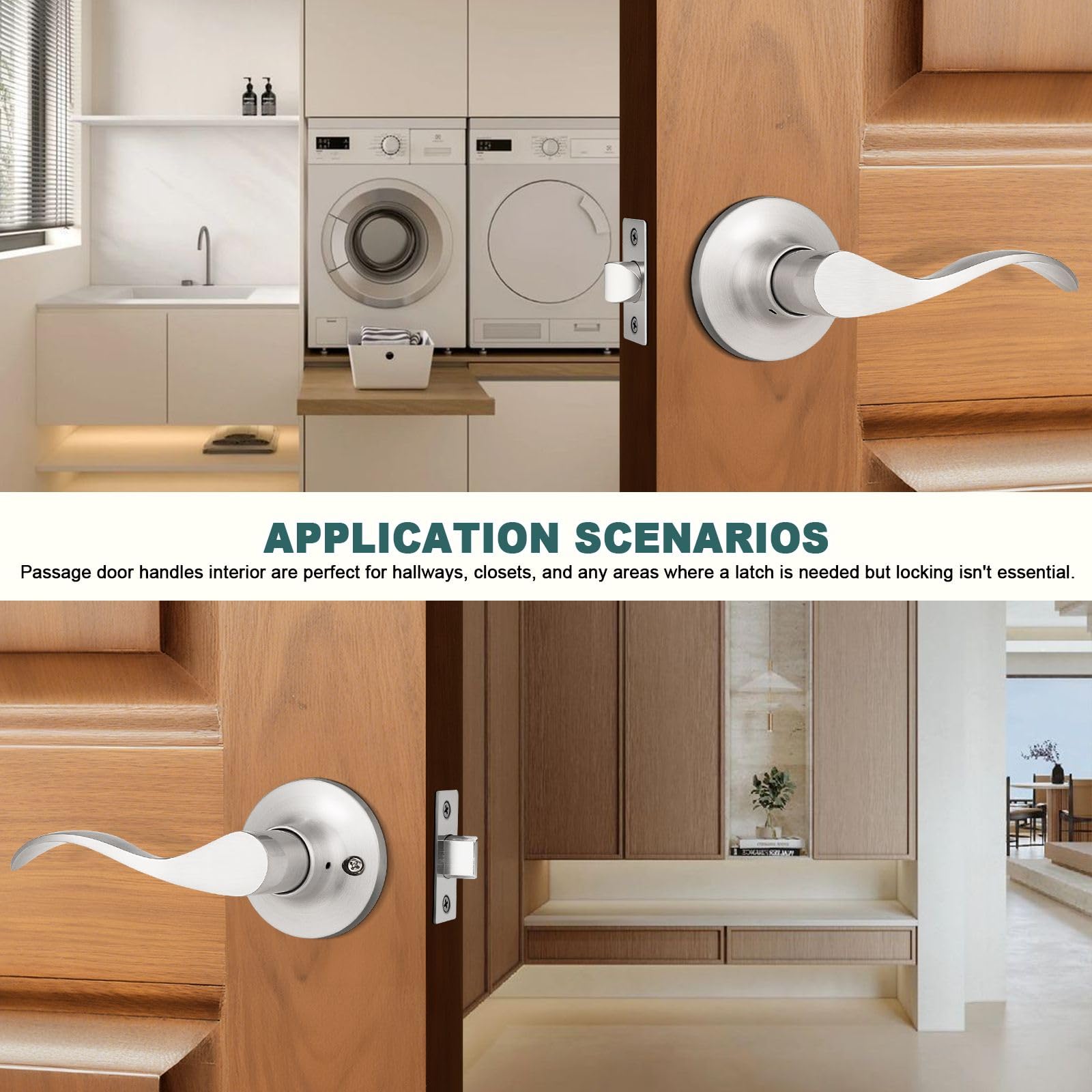GOBEKOR backset 60-70mm compatible door handle installation