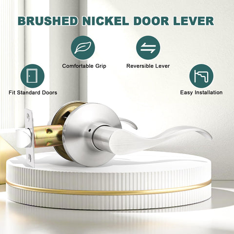 GOBEKOR wave lever interior door handle with modern finish