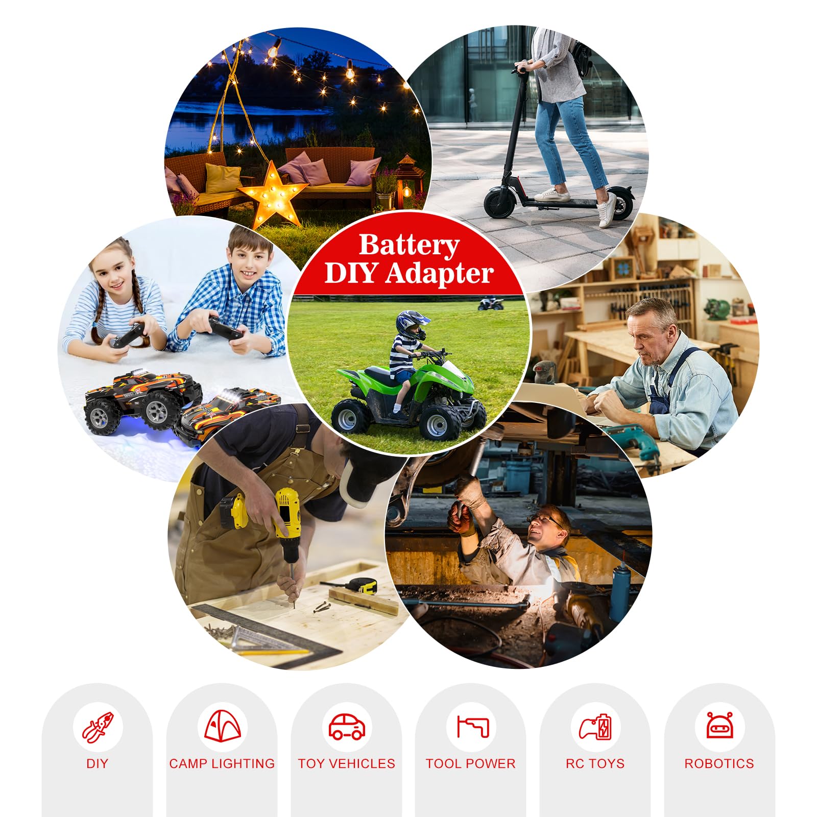 Gobrete RC toy application supports motors and robotics projects.
