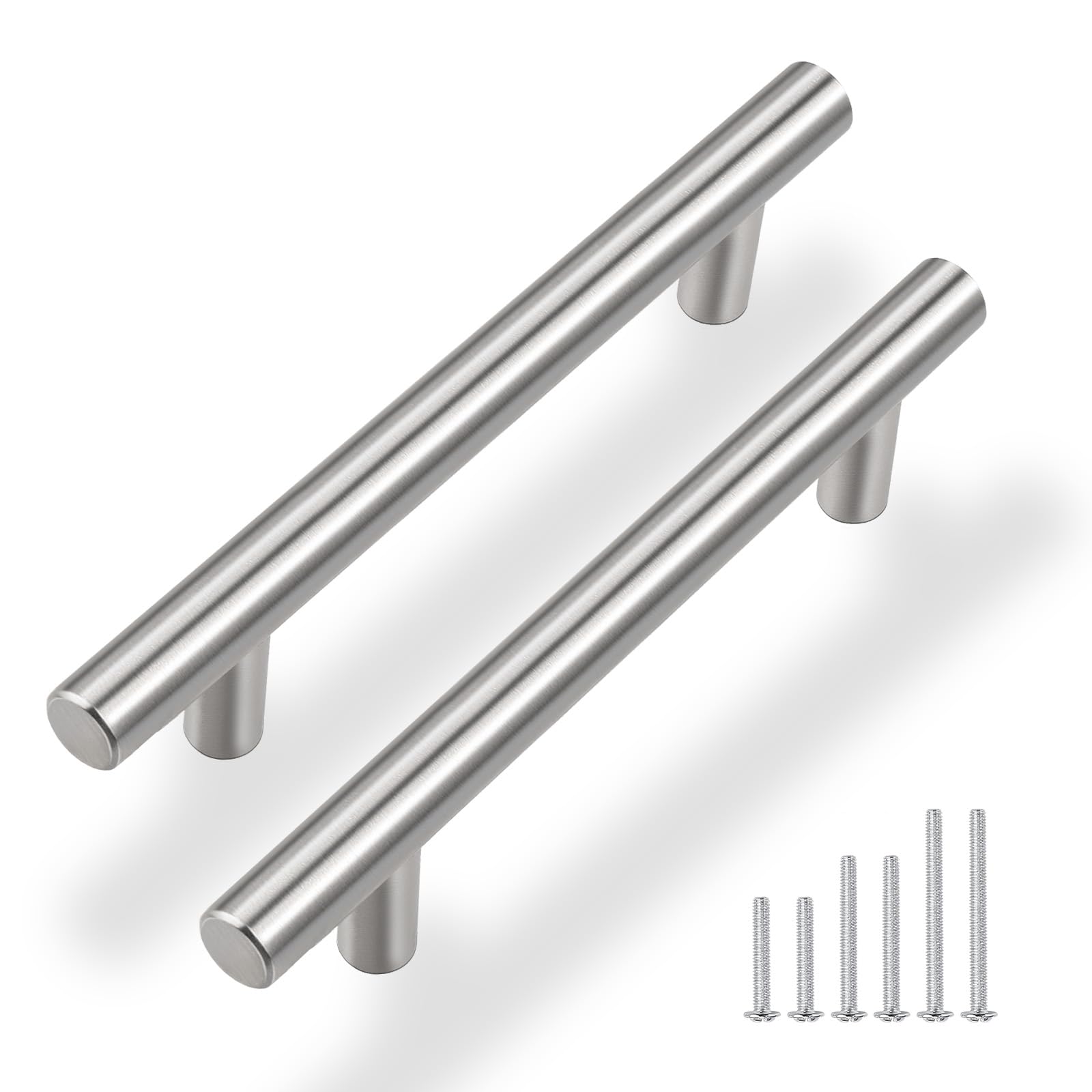Gobrico 4-inch center cabinet pull in satin nickel upgrades your kitchen cabinets