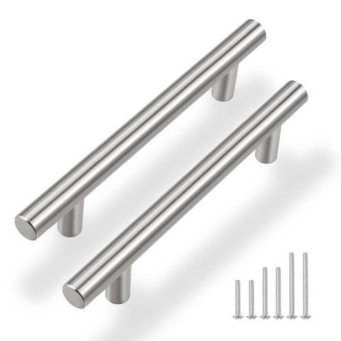 Gobrico 4-inch center cabinet pull in satin nickel upgrades your kitchen cabinets
