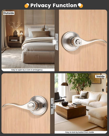 Gobrico adjustable latch 2-3/8 to 2-3/4 inches fits standard door sizes.