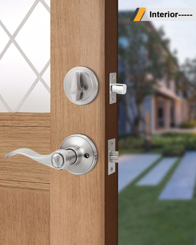Gobrico adjustable latch fits 60mm or 70mm backset for many doors.