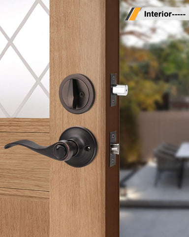 Gobrico adjustable latch fits 60mm or 70mm backset for common doors