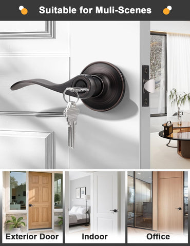 Gobrico bronze door hardware package ready for installation