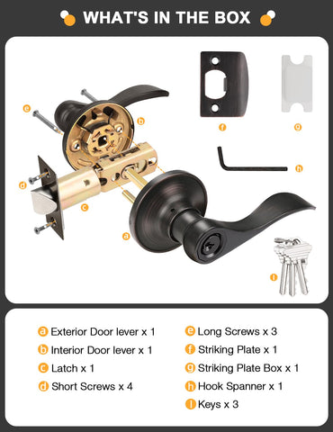 Gobrico door thickness range 35-45mm for flexible fit
