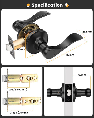 Gobrico heavy-duty zinc alloy construction for long-lasting performance.