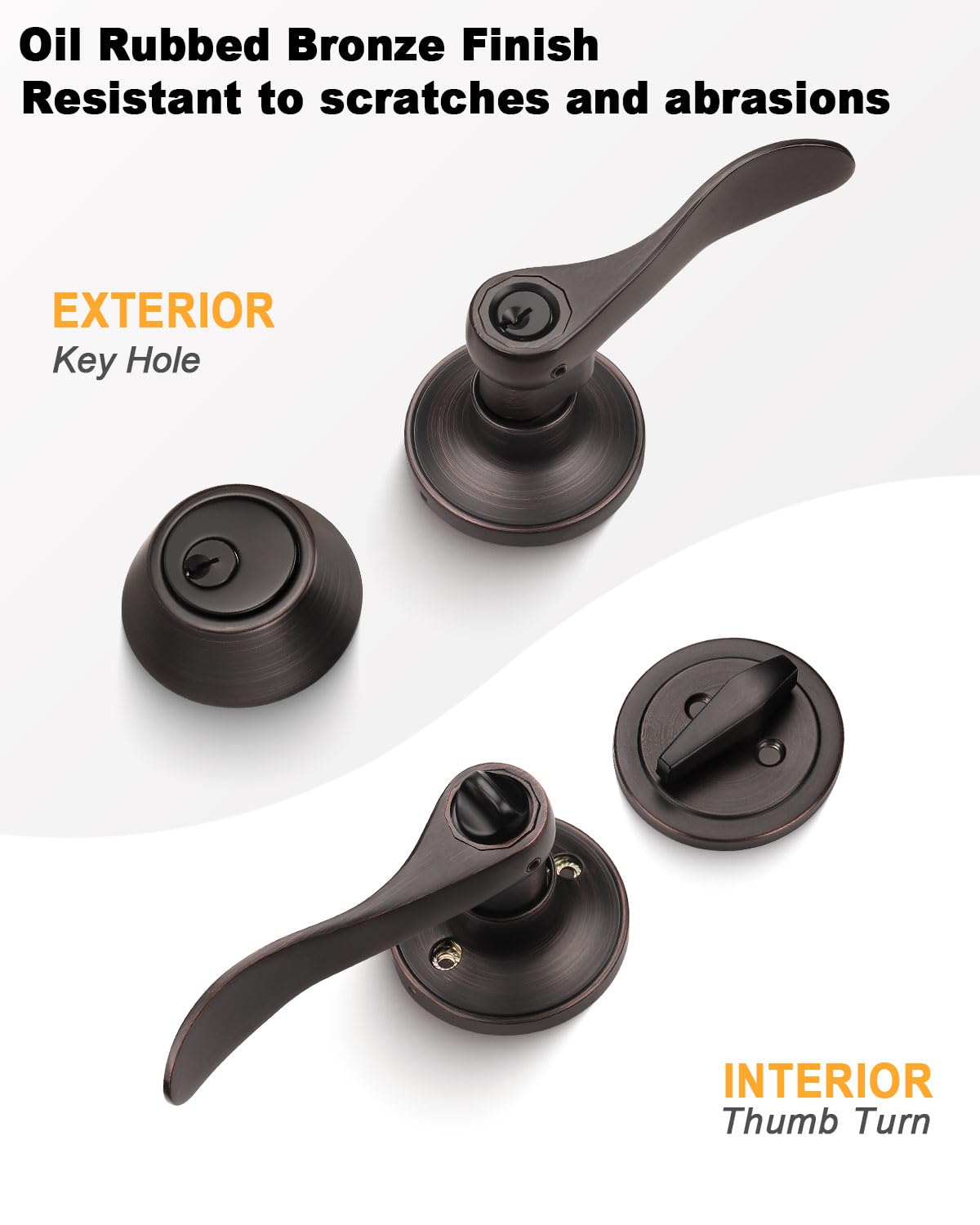 Gobrico oil rubbed bronze finish resists scratches and wear