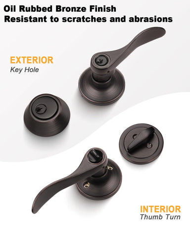 Gobrico oil rubbed bronze finish resists scratches and wear