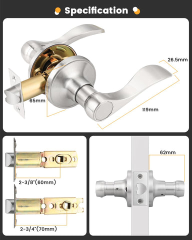 Installation step with screwdriver for Gobrico handle