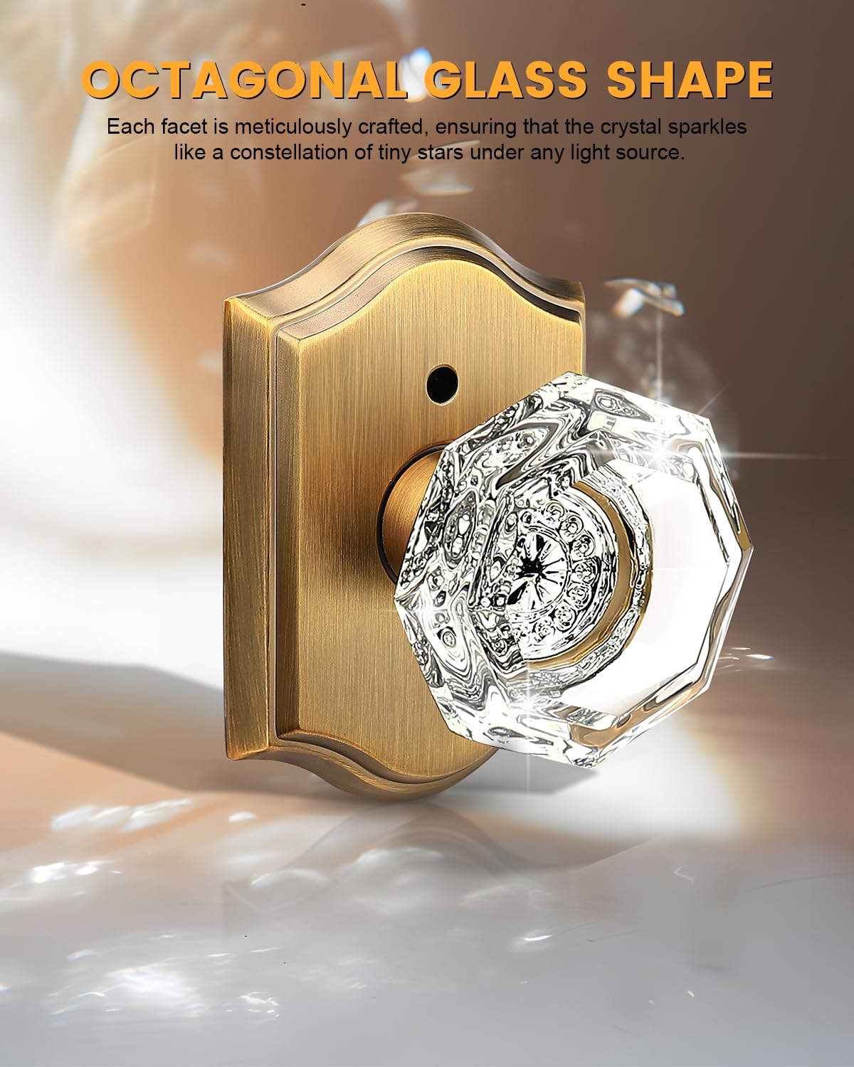 Gobrico privacy push-pin lock close-up for interior doors