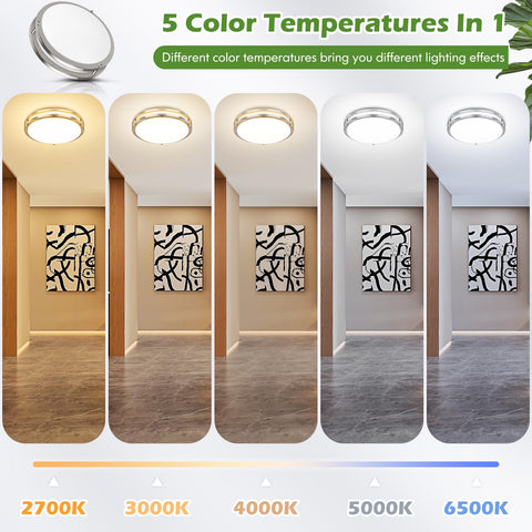 GoBright 16-inch LED with five color temperatures for flexible ambience.
