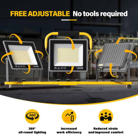 GoBright 360-degree rotation heads offer full coverage in any workspace.