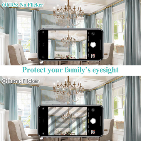 GoBright 5000K daylight white ideal for task areas like offices, garages, and vanities.