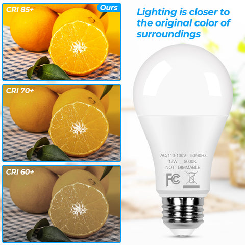 GoBright E26 non-dimmable bulb installed in a fixture