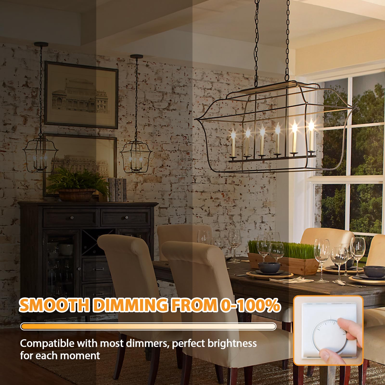 GoBright 2700K soft warm white bulb creates cozy spaces without harsh glare.