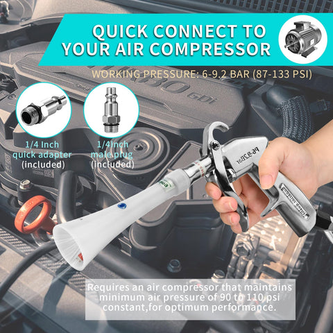 GOCCIDA Tornado brass adjustable nozzle allows precise airflow for tasks