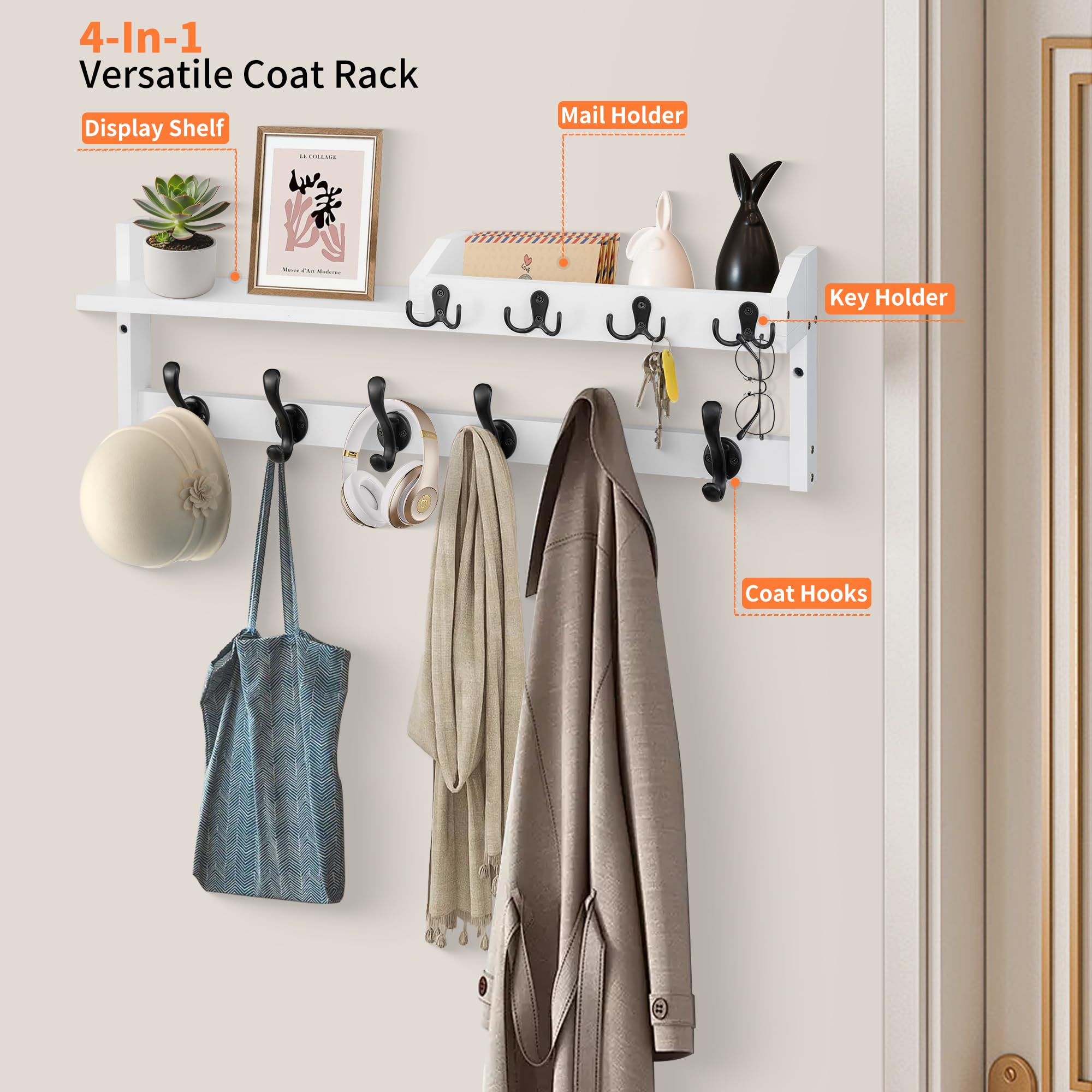 GODDGITT mail organizer and key holder keeps essentials accessible