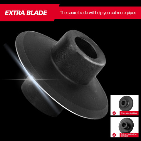 Godora pipe cutter handles 1-3 inch pipe capacity.