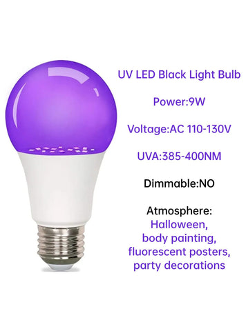 GODUORA UV light boosts Halloween decor with bright, cool-running glow.