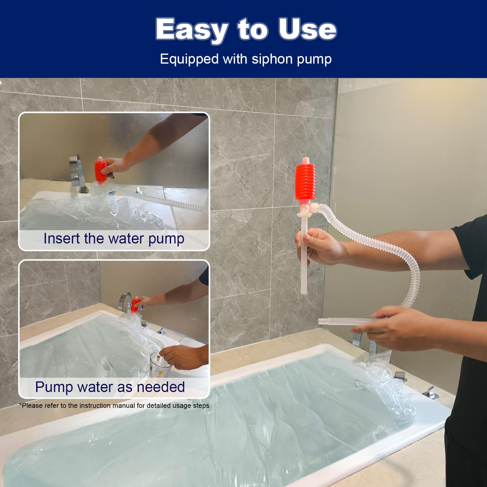 Godwolf water inlet cover helps maintain clean water during filling.