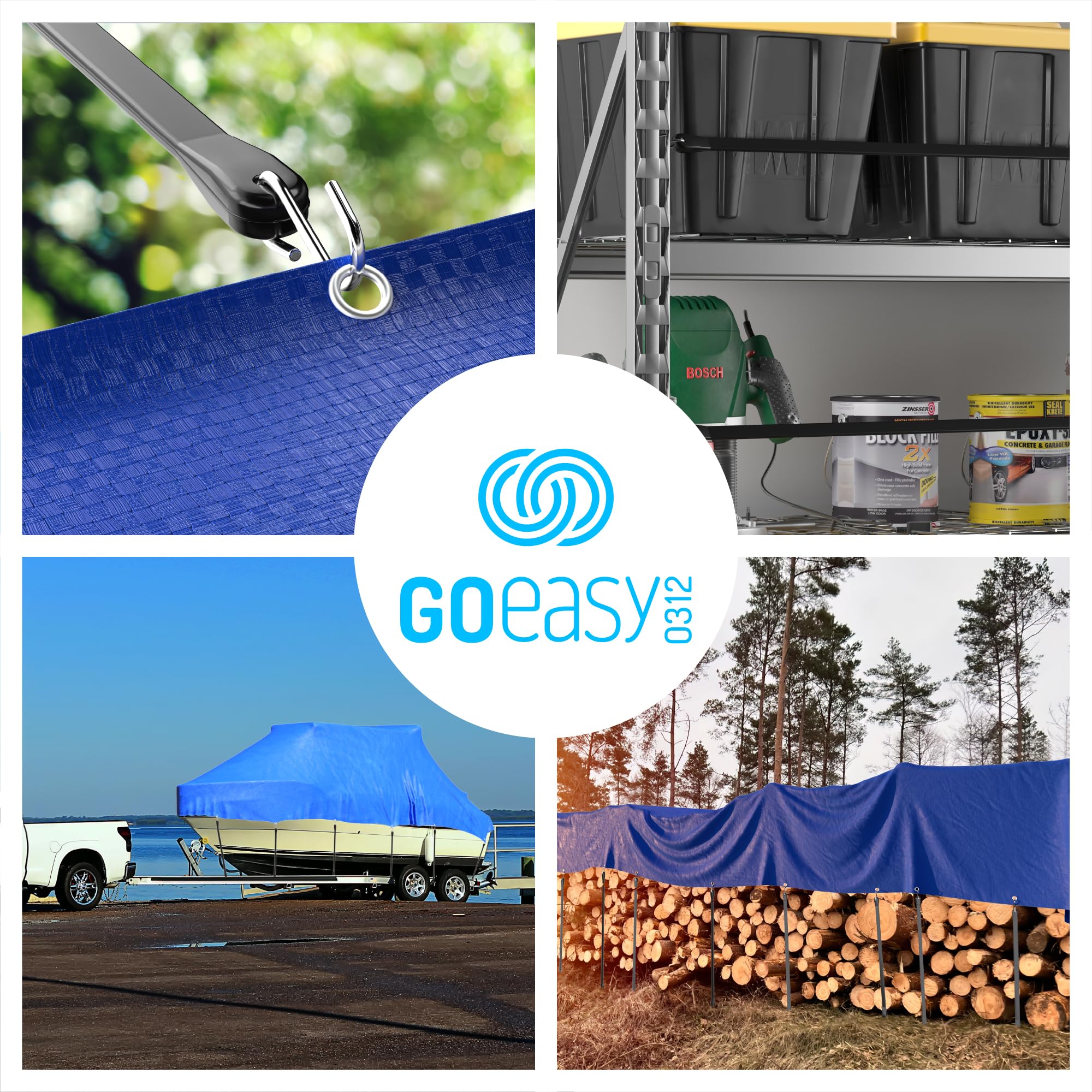 GOEASY0312 S-hook rust-resistant design keeps fastenings tight.