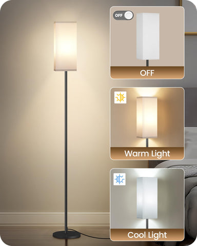 GOEBLESON floor lamp reading light by the sofa for focused tasks.