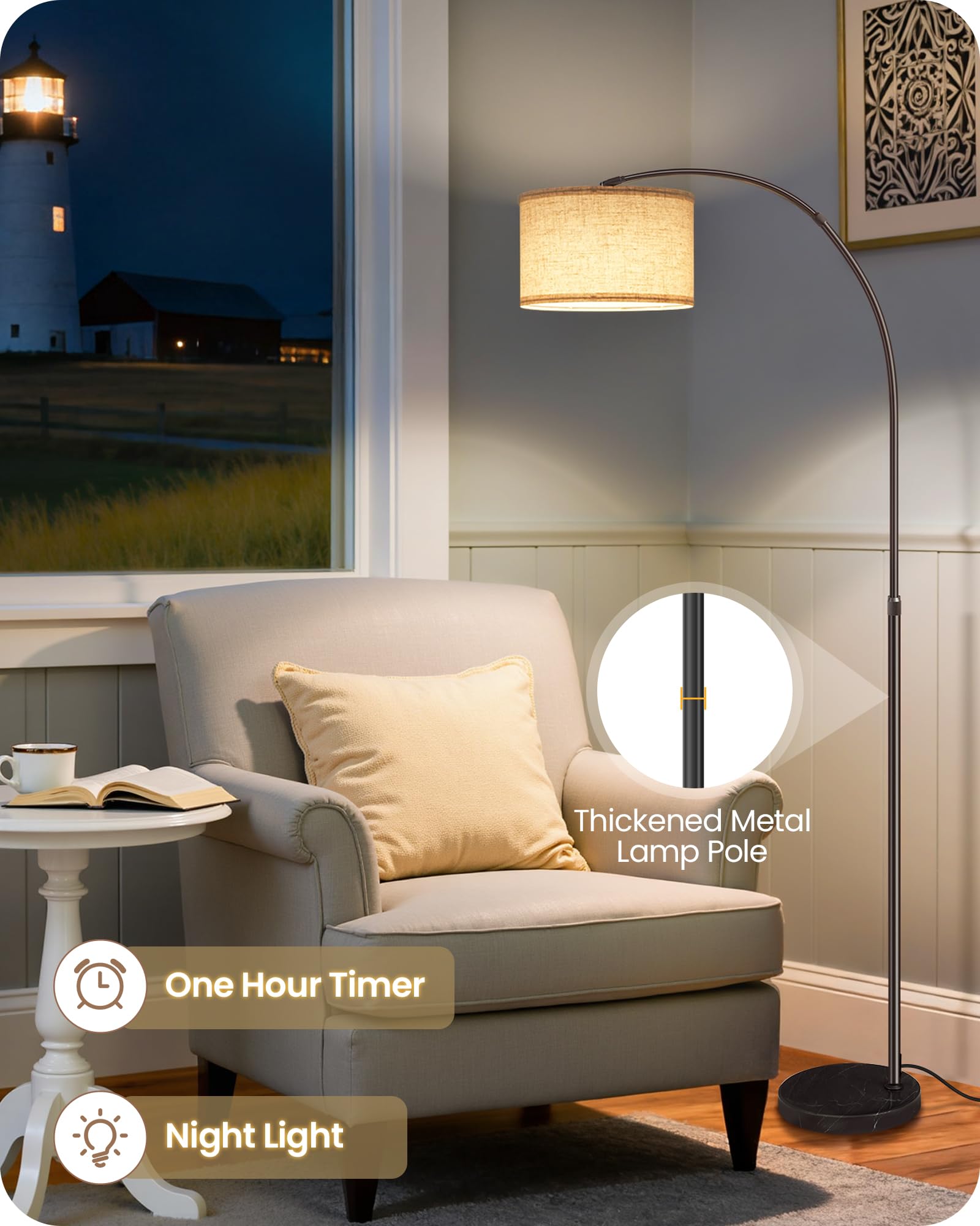 GOEBLESON 2700K–6500K dimmable range supports any mood