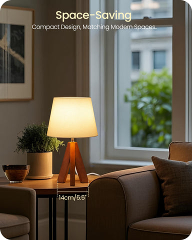 GOEBLESON bedside lamps offer a soft warm glow for reading.