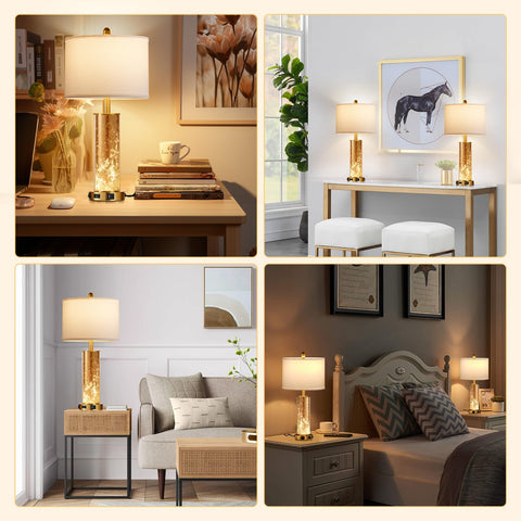 GOEBLESON bulbs included ensure quick setup and immediate warm light