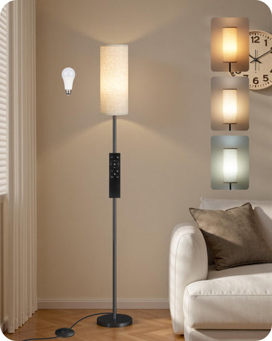 GOEBLESON floor-lamp-base-view demonstrates stable weighted base for safe placement