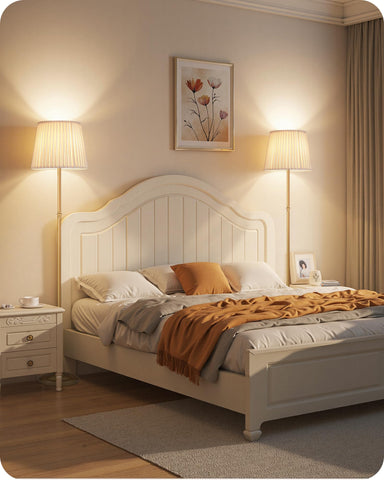 Goebleson floor lamp offers color temperature from warm 3000K to cool 6500K.