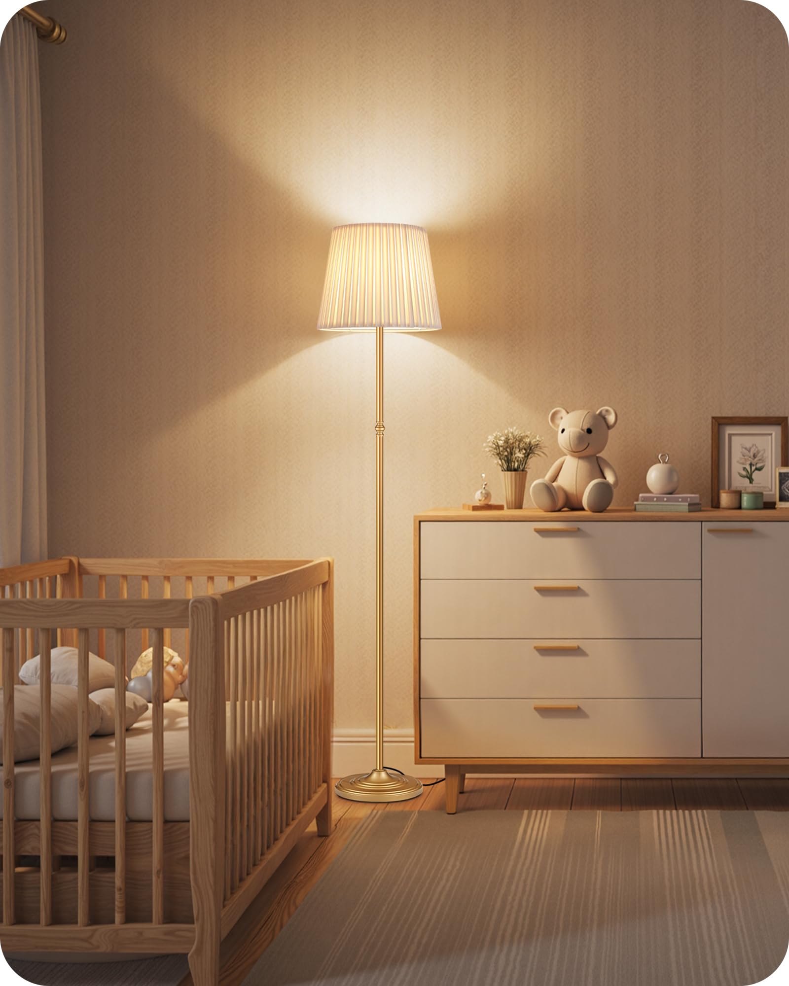 Goebleson detachable and washable shade keeps your space fresh and easy to clean.