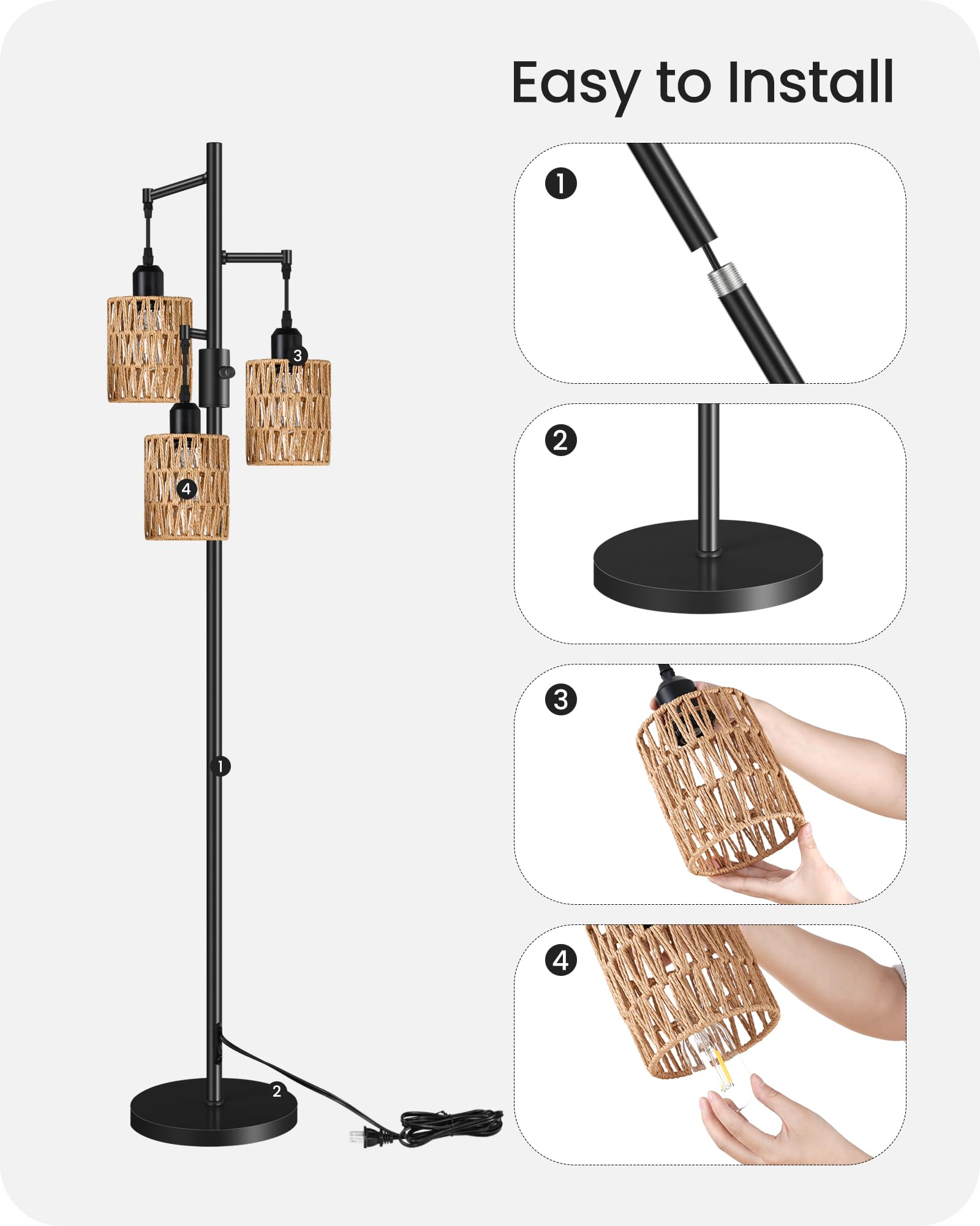 GOEBLESON living room, bedroom, or study lighting for daily comfort.