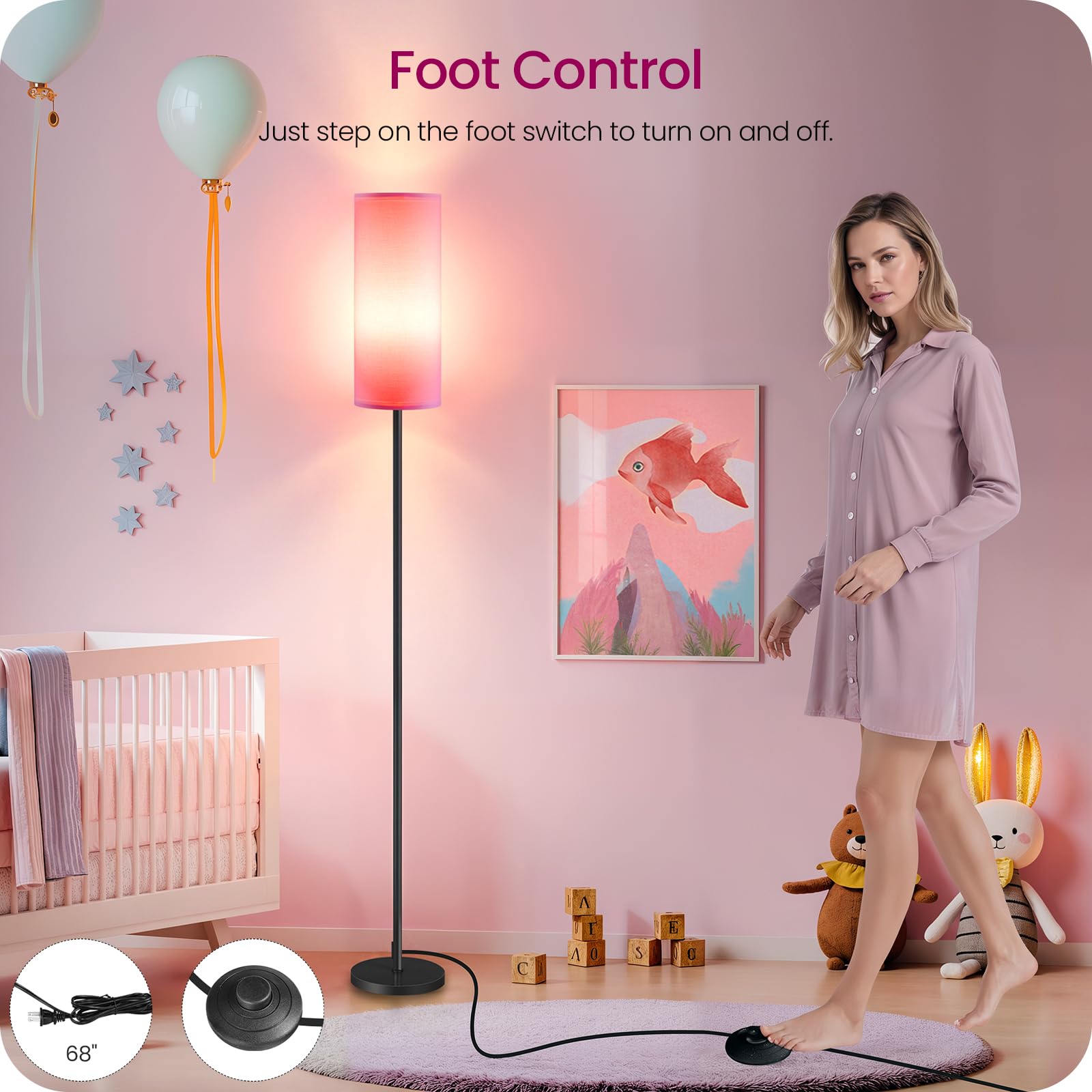 Goebleson foot switch for hands-free on off operation