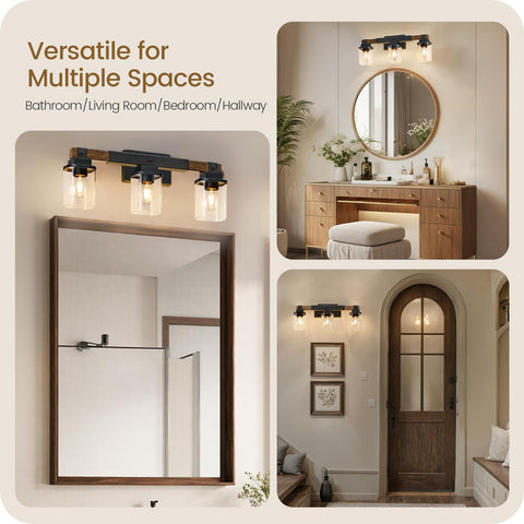 GOEBLESON FS08BD05 versatile vanity light for baths, hallways, and bedrooms