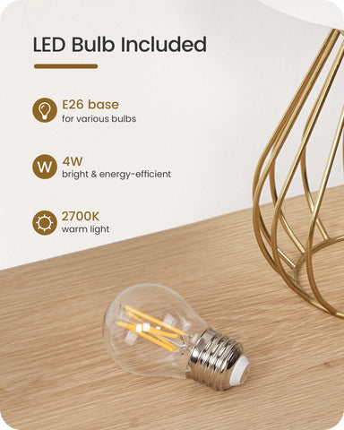 GOEBLESON gold table lamp sleek metal base enhances durability