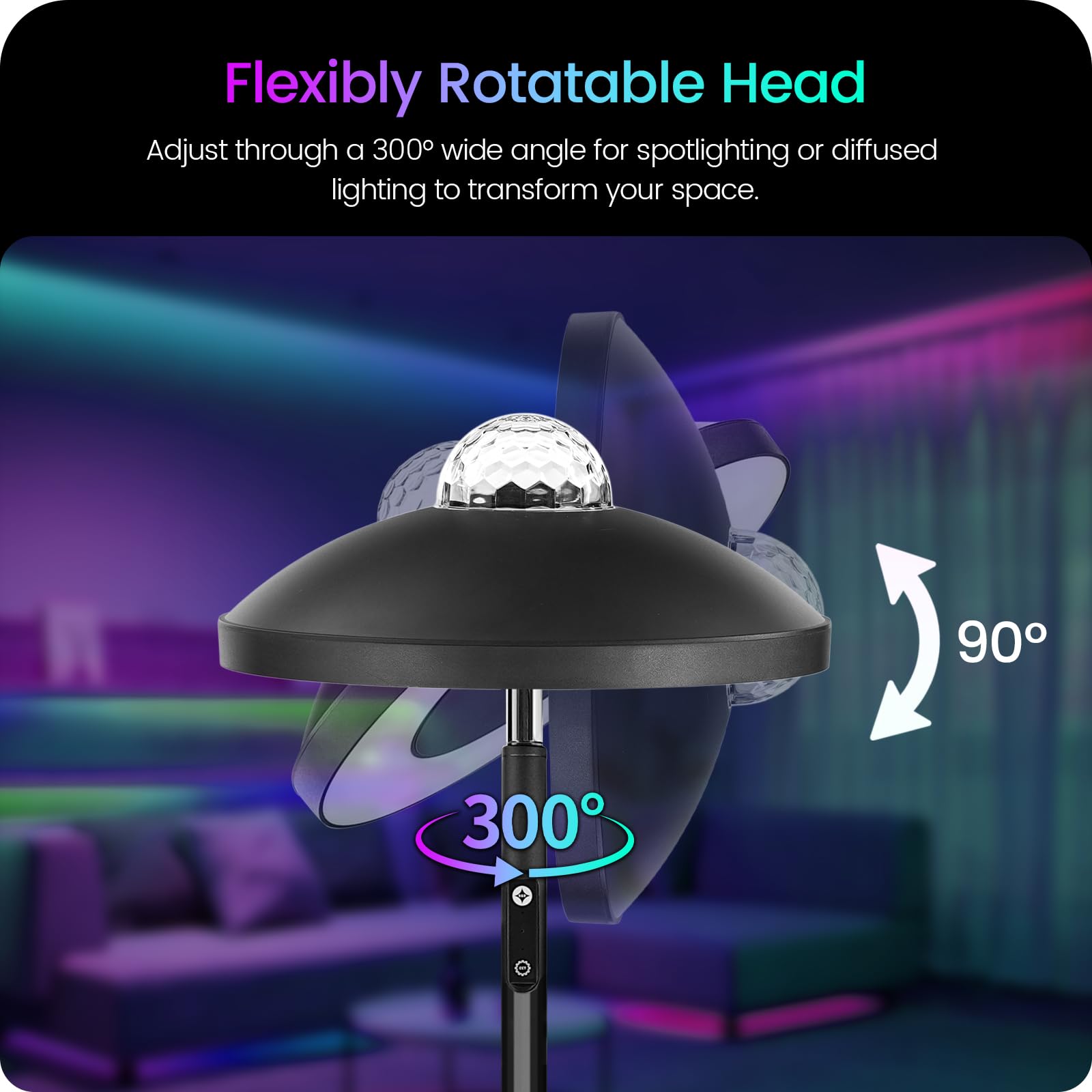 GOEBLESON remote control lets you adjust lighting from your seat for convenience.