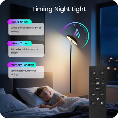 GOEBLESON lamp offers 360-degree horizontal and 90-degree vertical rotation for precise direction.