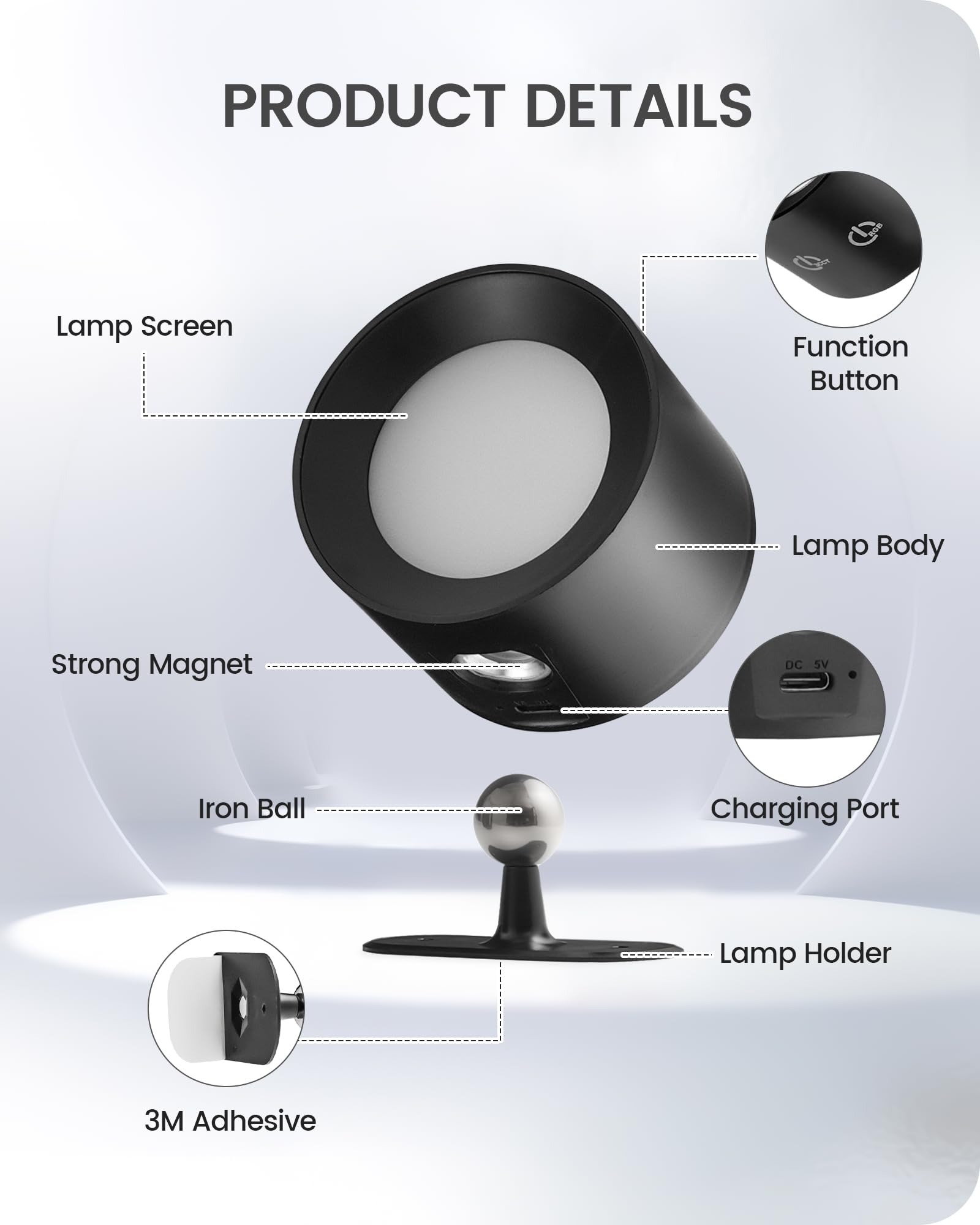 GOEBLESON cordless lights suitable for closets, bedsides, hallways, stairs, cabinets