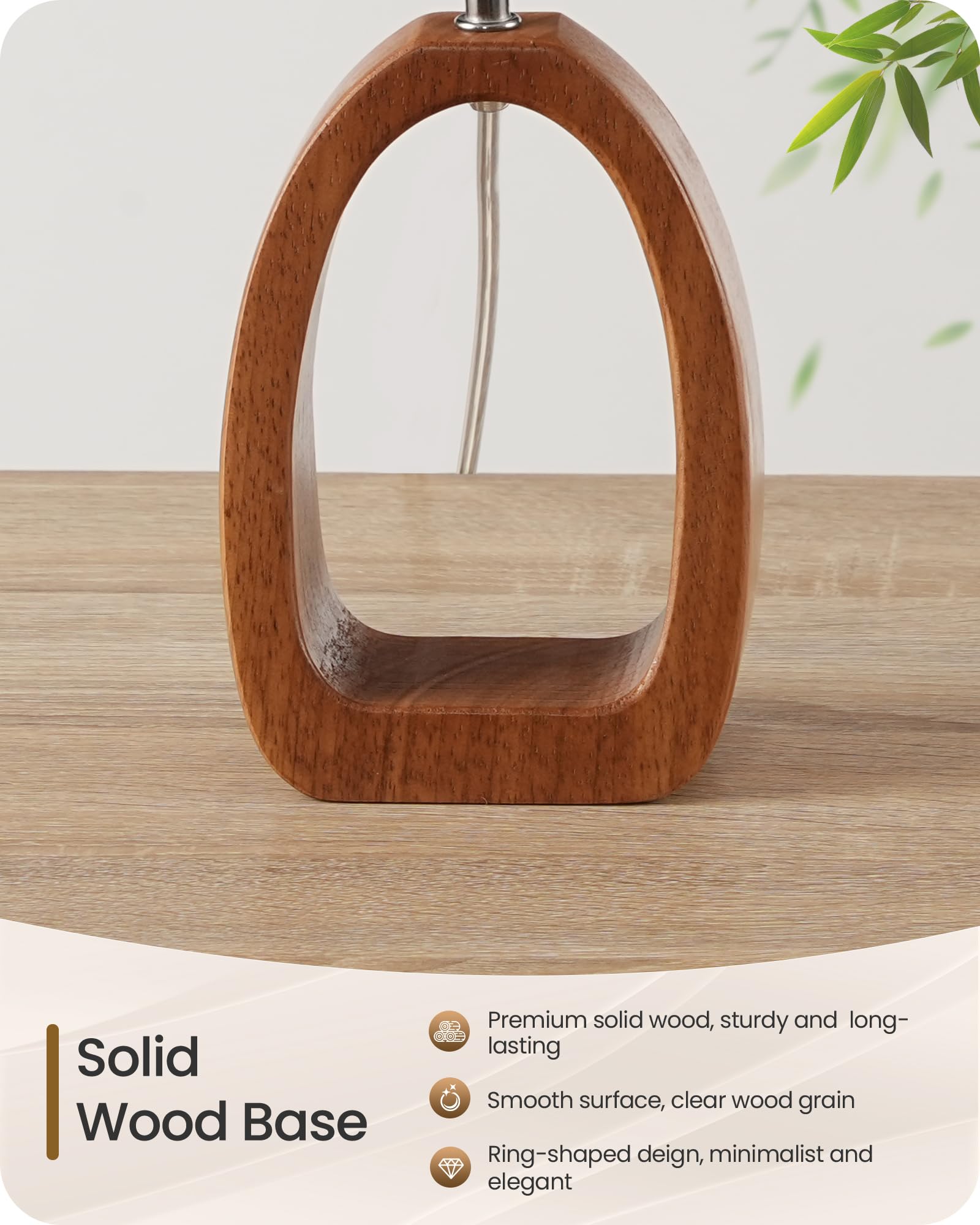 GOEBLESON modern nightstand light complements any decor