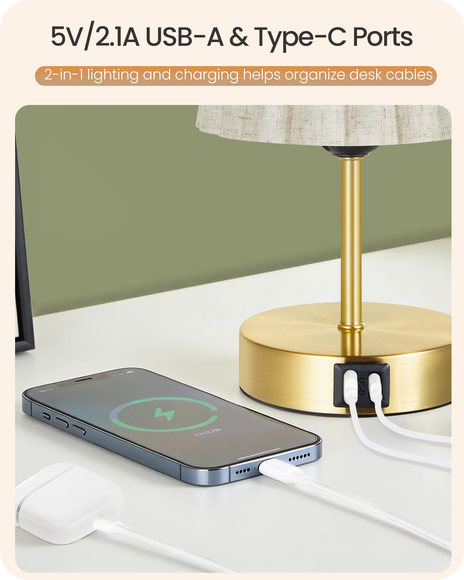 Dimmable LED feature provides stepless brightness control