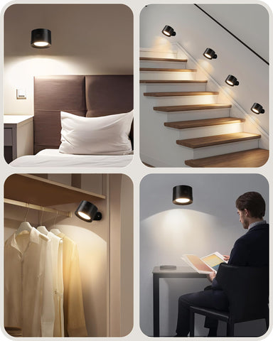 GOEBLESON wall sconce featuring 360° rotation for flexible light direction