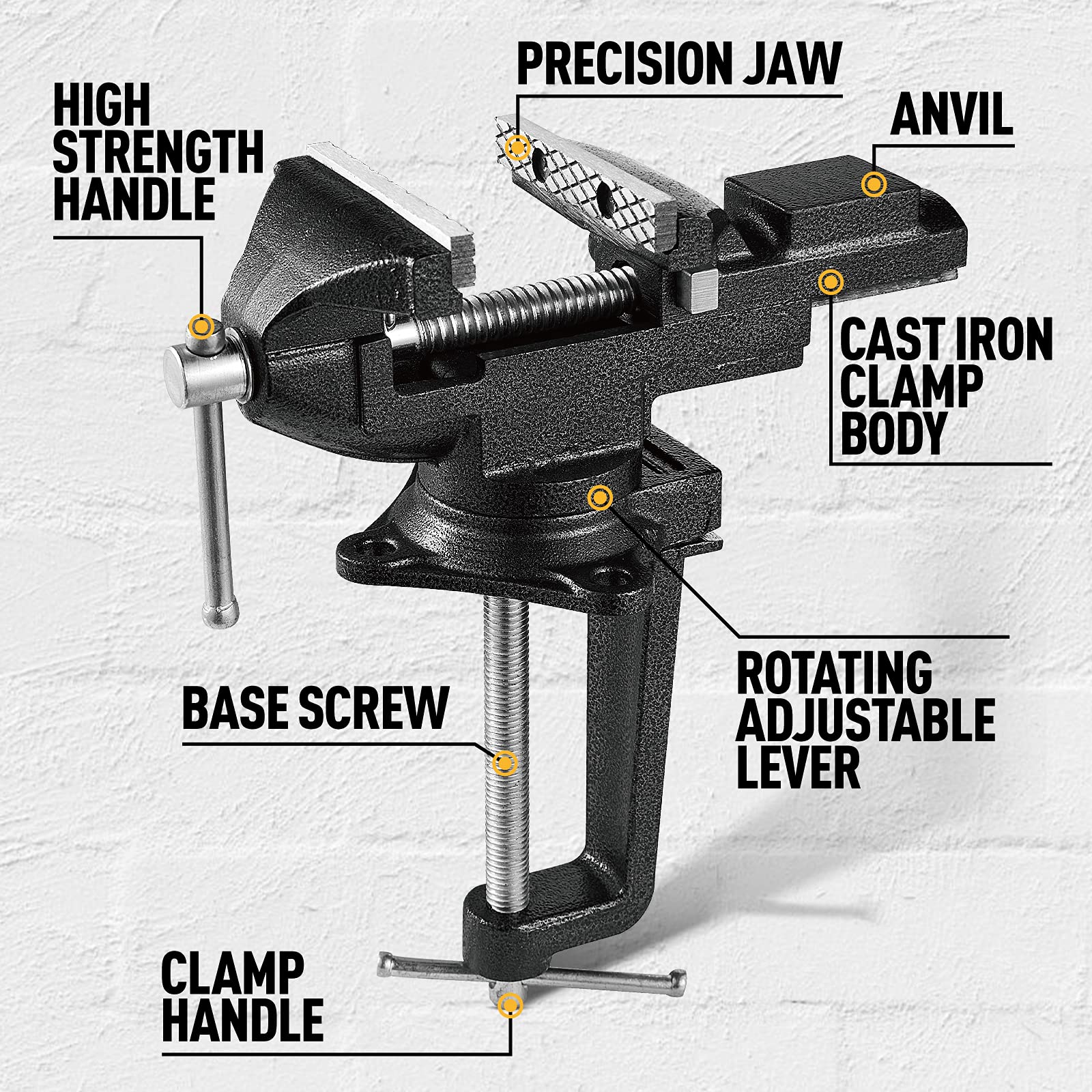 GOEHNER's multi-purpose vise suits woodworking and metalworking projects.