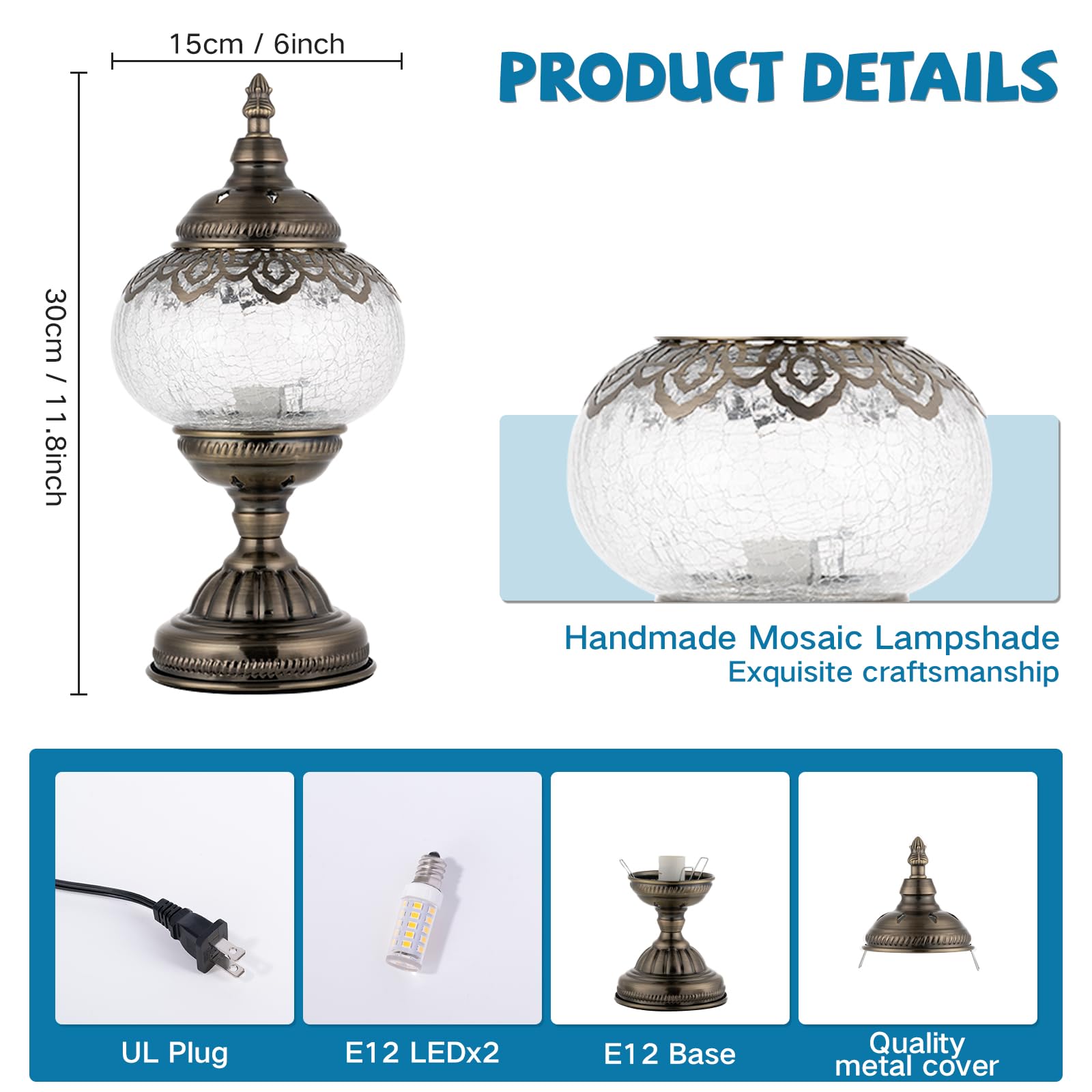 GOGERS Tiffany-style lamp adds color and charm to any living space