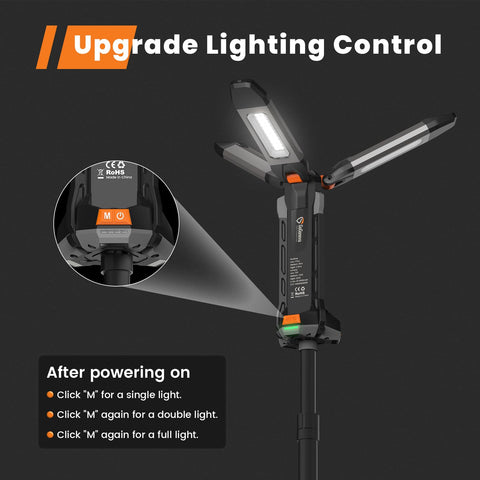 Gogonova 4000K–6500K color temperature for cool white to daylight settings.