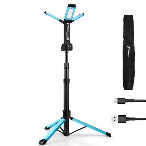 GoGonova rechargeable work light with triple LED heads for wide coverage